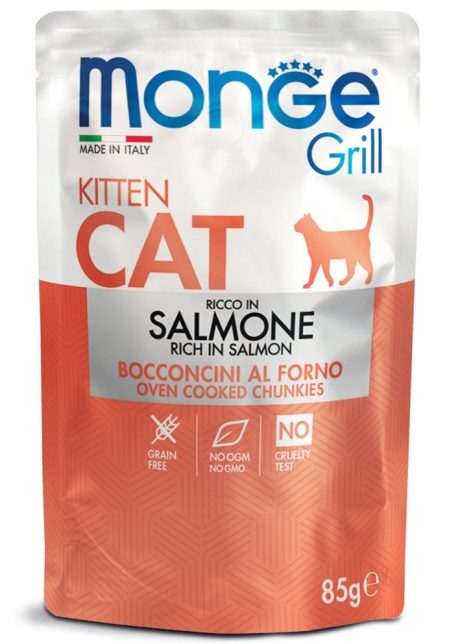 Monge grill sos kitten 85g losos