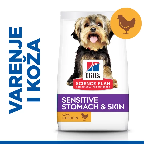 'Hills senzitiv STOM/SKIN adalt small & mini