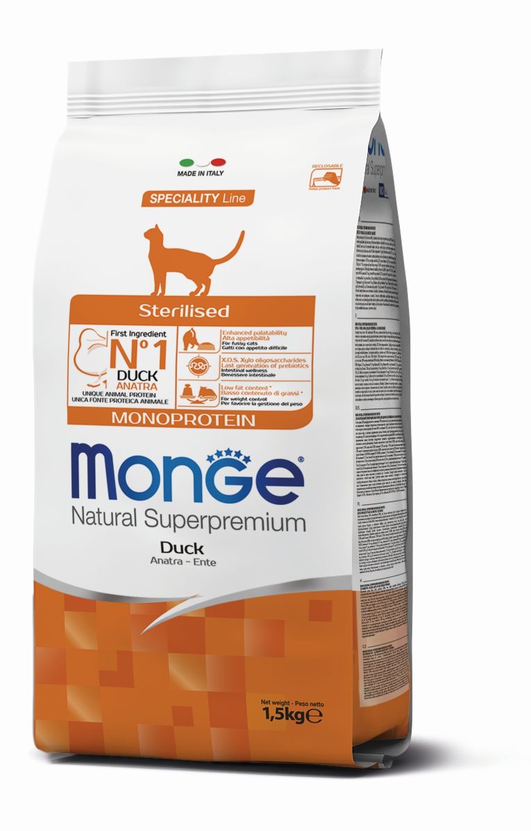 Monge sterilised cat patka 1,5kg