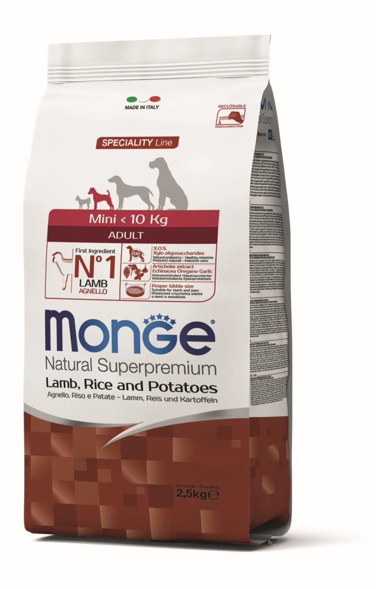 Monge Dog mini adult jagnje 2,5kg